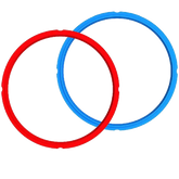 Instant Pot Sealing Ring Seal for 7.6 Liter Instant Pot (2 Pack, Red, Blue)