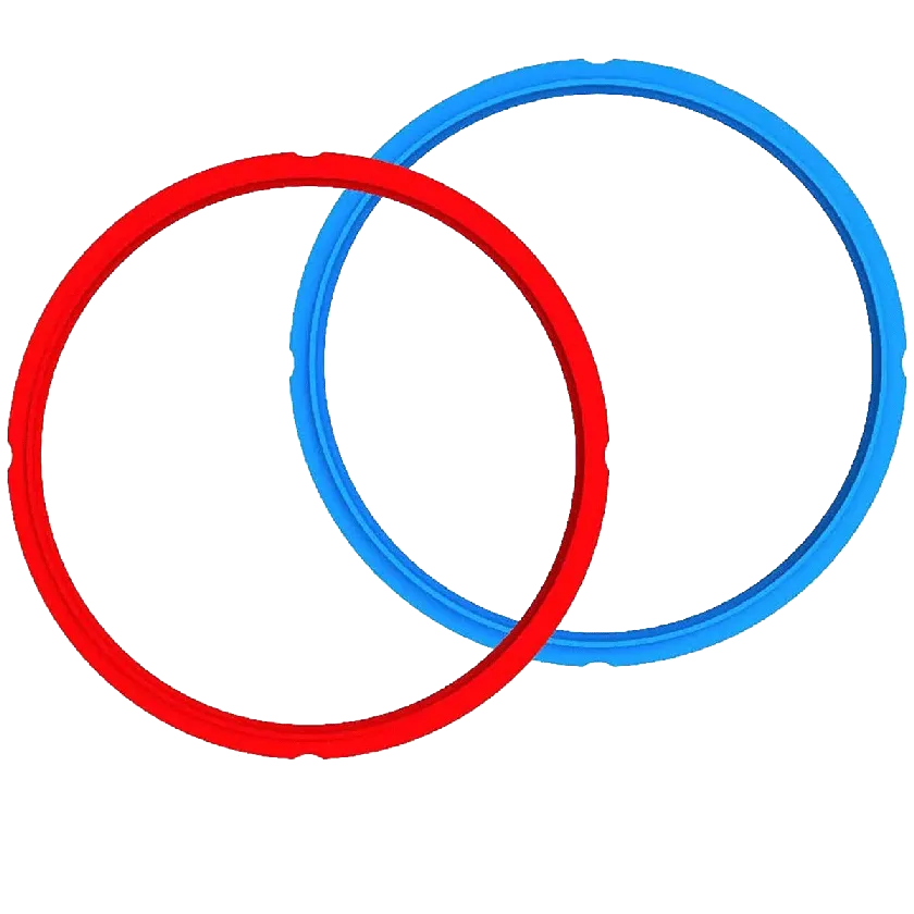 Instant Pot Sealing Ring Seal for 7.6 Liter Instant Pot (2 Pack, Red, Blue)