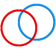 Instant Pot Sealing Ring Seal for 3.8 & 5.7 Liter Instant Pot (2 Pieces, Red, Blue)